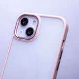 Satin silikonski ovitek za Samsung Galaxy S22 5G - prozorno roza | Shoptok.si