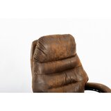 MID.YOU PISARNIŠKI STOL kovina, umetna masa, tekstil rjava, črna | Shoptok.si