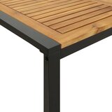  Vrtni stol s U-nogama 160 x 80 x 75 cm od masivnog drva bagrema | shoptok.hr