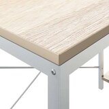  za računalo bijeli i boja hrasta 110x72x70 cm od iverice | shoptok.hr