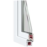 vidaXL podrumski prozor "RISOR" 50x50 cm Okretno-nagibni DIN lijevi bijeli | shoptok.hr