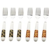 Evviva Ortisei set 6kos desertne vilice 16cm / inox, ročaj porcelan, (20454951) | Shoptok.si