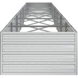  Povišena vrtna gredica 480 x 80 x 45 cm pocinčani čelik srebrna | shoptok.hr