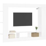 TV ormarić bijeli 152 x 22 x 113 cm od konstruiranog drva | shoptok.hr