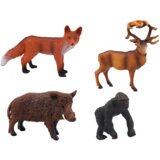  Set of Figurines: Forest Animals, Deer, Boar, Fox, Gorilla | shoptok.hr