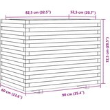  Vrtno cvetlično korito 90x60x72,5 cm trden les douglas | Shoptok.si