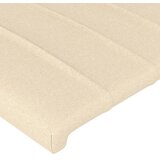  LED uzglavlje krem 103 x 16 x 118/128 cm od tkanine | shoptok.hr