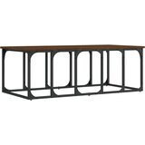  The Living Store Klubska mizica rjav hrast 100x50x35,5 cm inženirski les - Klubska Mizica, (21500654) | Shoptok.si