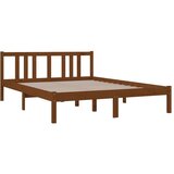  Za krevet od masivnog drva smeđa boja meda 140 x 190 cm | shoptok.hr