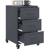 vidaXL Nočna omarica antracit 36x39x59 cm jeklo | Shoptok.si