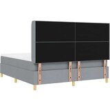 Box Spring Postelja z Blazino Svetlo Siva 180x200 cm Tkanina, (22050424) | Shoptok.si
