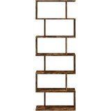 Pregrada regal za knjige 6 razina hrast 70x24x193 cm drveni | Eponuda.ba
