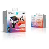 Connect IT CCC-9090-SL- led rgb fm predajnik za auto sa funkcijom handsfree, crna/srebrna | Eponuda.com