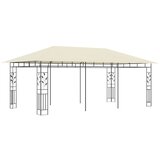 vidaXL Paviljon z mrežo proti komarjem 6x3x2,73 m krem | Shoptok.si