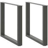 vidaXL noge kavne mizice u-oblika 2 kosa antracit 80x(72-73)cm jeklo Cene