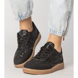 D/CEO Black sporty sneakers with chunky sole Klarris | Shoptok.si