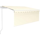  Automatska tenda na uvlačenje s roletom 3 x 2,5 m krem Slike