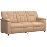  Set sofe 3 pcs Boja cappuccina Umjetna koža - Boja cappuccina 1-sjedalna + 2-sjedalna (120 cm) + 3-sjedalna | shoptok.hr