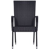  7-dijelni vrtni blagovaonski set crni | shoptok.hr