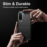 Techsuit Carbon Silicone maska za Xiaomi Redmi A7 Pro 4G – crna | Shoptok.si