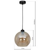  Luster na sajli SOFIA 1xE27/60W/230V braon | Eponuda.com