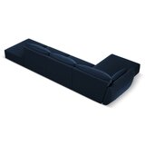 Mazzini Sofas Tamno plava baršunasti kutna garnitura (s lijevim kutom/s ležaljkom) Vanda – | shoptok.hr