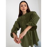Och Bella Shirt-TW-KS-BI-2021745.13X-khaki Cene