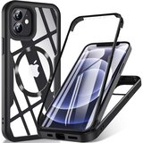 Techsuit ColorVerse 360 MagSafe serija dvostranski zaščitni ovitek za iPhone 12 - črna | Shoptok.si
