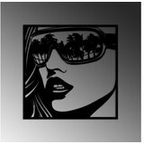 WALLXPERT Zidna dekoracija Miami Beach, 50 x 49 cm, Crna | Eponuda.ba
