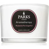 Parks London Aromatherapy Rhubarb & Pink Grapefruit mirisna svijeća 80 g