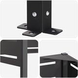  Ekran za kante za smeće 249 x 85 x 113 cm Čelik Crna | shoptok.hr