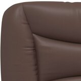  Posteljni okvir z vzglavjem rjav 90x200 cm umetno usnje, (21088941) | Shoptok.si