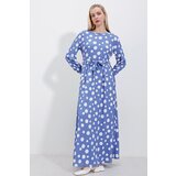 Bigdart 1525 Knitted Hijab Dress - C.Blue cene
