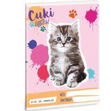 Ars Una Srčkani živali - Perzijska mucka črtasti zvezek A/5 21-32 | Shoptok.si