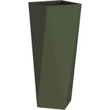  Cvetlično korito Oljčno zelena 30 x 30 x 75 cm Jeklo, (5000207450) | Shoptok.si