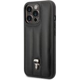 Karl Lagerfeld Apple iPhone 14 Pro Max PU ohišje Puffy Ikonik Pins, ?rna, (21244355) Cene