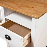  Pisalna miza Hill s 3 predali 120x50x74 cm trdna borovina, (20608806) | Shoptok.si