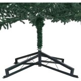 vidaXL Umjetno praznično drevo s svetlobami in kroglicami Zelena | Shoptok.si