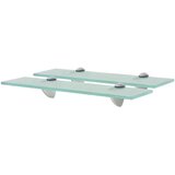 vidaXL Zidne police 2 kom staklene 40 x 20 cm 8 mm Cijene