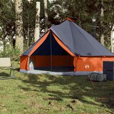 Obiteljski šator tipi 6 osoba sivo-narančasti vodootporni | shoptok.hr