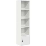 vidaXL Regal za knjige bijeli 31x24x127 cm od konstruiranog drva | shoptok.hr