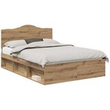  Konstrukcija postelje Oreh 150 x 200 cm Masivno borovo les, (5000102276) | Shoptok.si