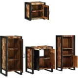 vidaXL Komplet pohištva za kopalnico 4 pcs Trden recikliran les | Shoptok.si