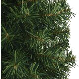 vidaXL Ozka umetna novoletna jelka s stojalom zelena 120 cm PVC | Shoptok.si