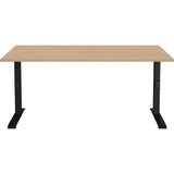 Germania Pisalna miza z nastavljivo višino z mizno ploščo v hrastovem dekorju 80x160 cm Lissabon – | Shoptok.si