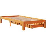 vidaXL Posteljni okvir s predali voščeno rjav 90x190 cm trdna borovina | Shoptok.si