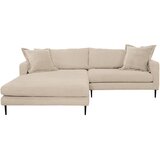 P & B SEDEŽNA GARNITURA, rebrasti žamet krem barve | Shoptok.si