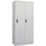 The Living Store Garderobna omara svetlo siva 80x50x180 cm jeklo - Garderobna Omara, (21434306) Cene