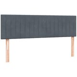  s oprugama i madracem LED tamnosivi 160x210 cm baršunasti | shoptok.hr