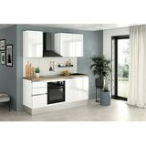 Marinelli Cucine Kuhinjski komplet Gianna (Širina: 195 cm, Bijele boje, Desni graničnik, S električnim uređajima) | shoptok.hr